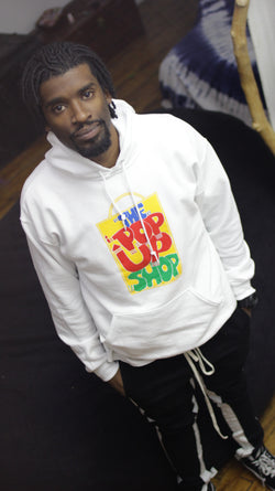 The Pop Up Shop Logo Hoodie White