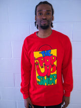 The Pop Up Shop Longsleeve Logo Tee Red